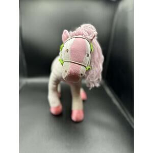 Groovy Girls Pink White Pony Horse Plush Stuffed Animal Velvet Manhattan Toy 13"